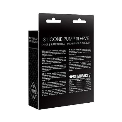 Pumped - Silicone Pump Sleeve Large - Black