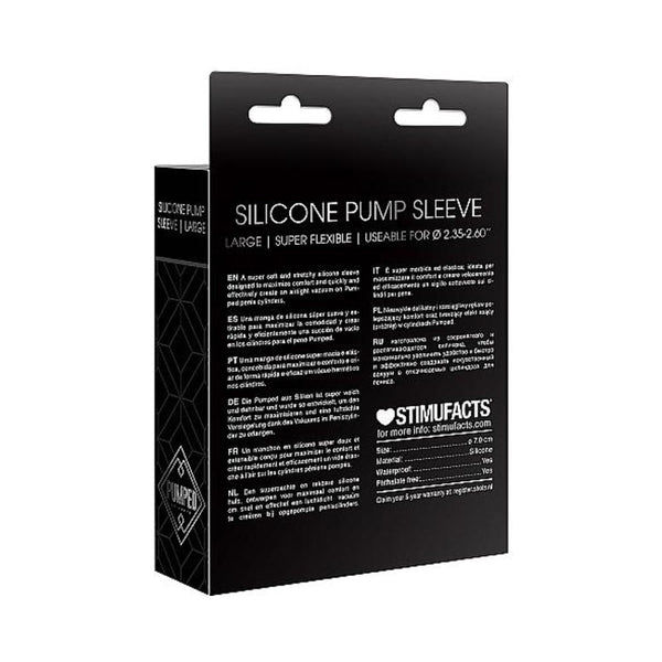 Pumped - Silicone Pump Sleeve Large - Black