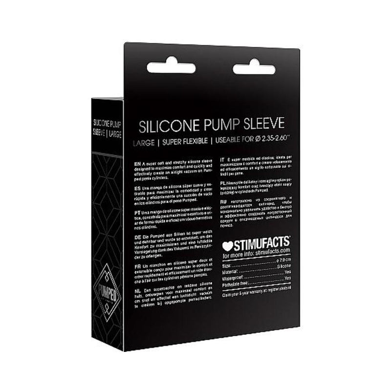 Pumped - Silicone Pump Sleeve Large - Black