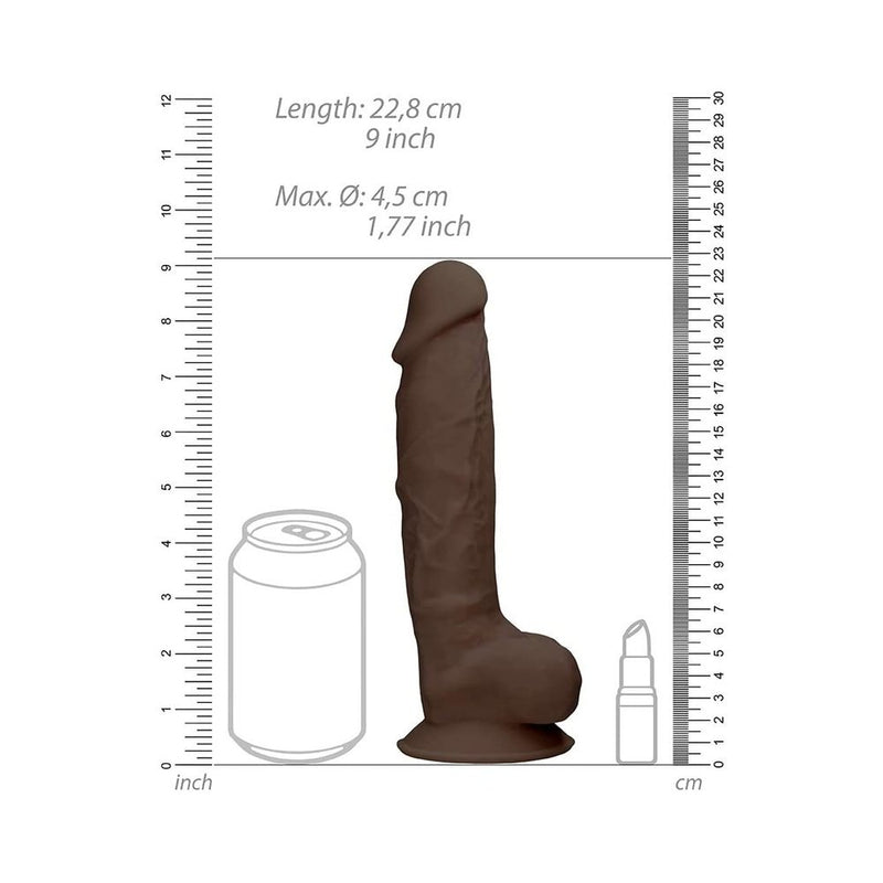Realrock Ultra - 9 inches Silicone Dildo With Balls