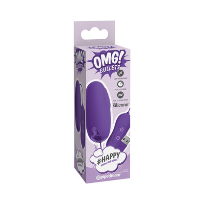 Omg! Bullets Happy Vibrating Bullet, Purple