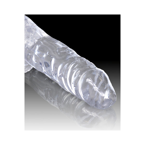 King Cock Clear 4in Cock With Balls