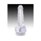 King Cock Clear 6in Cock With Balls