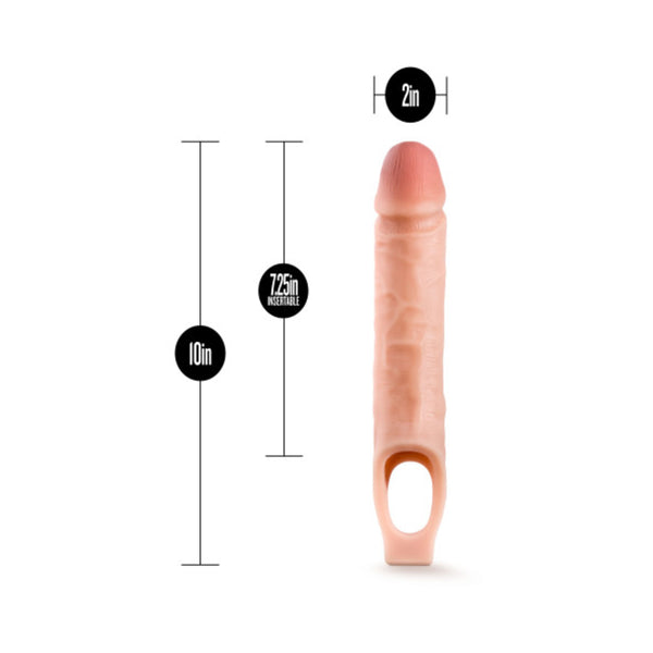 Performance - 10 Inch Cock Sheath Penis Extender - Vanilla