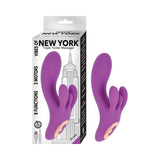 Vibes Of New York Triple Tickler Massager-purple
