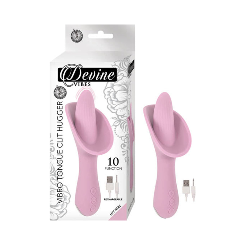 Devine Vibes Vibro Tongue Clit Hugger Pu