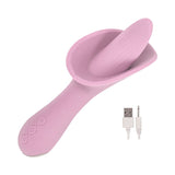 Devine Vibes Vibro Tongue Clit Hugger Pu