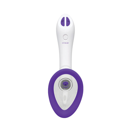 Bloom Intimate Body Automatic Vibrating Rechargeable Pump - Sky Blue/White