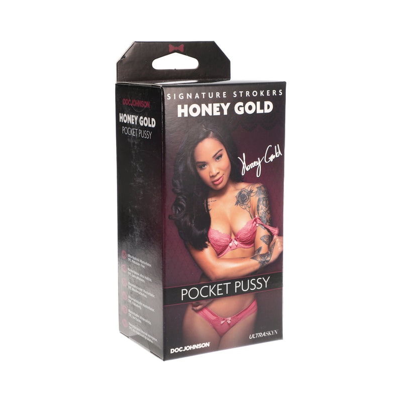 Signature Strokers - Honey Gold - Ultraskyn Pocket Pussy Caramel