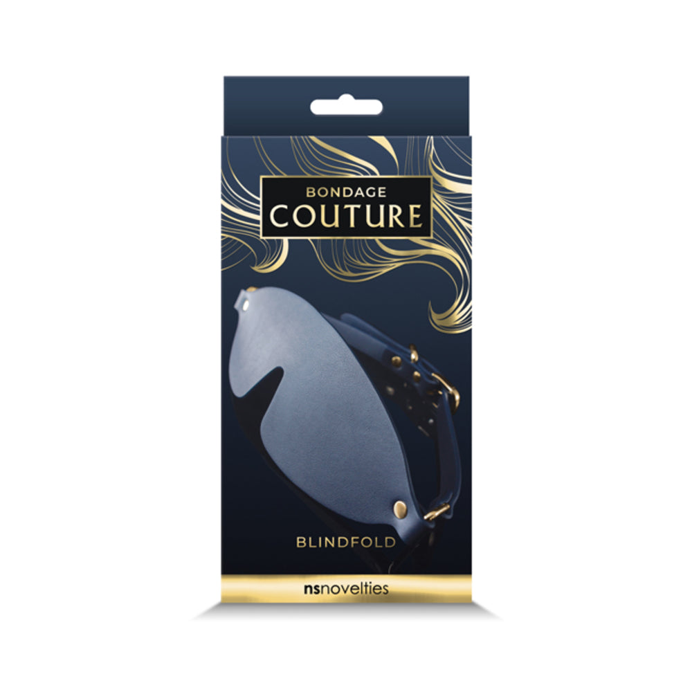Bondage Couture Vinyl Blind Fold - Blue