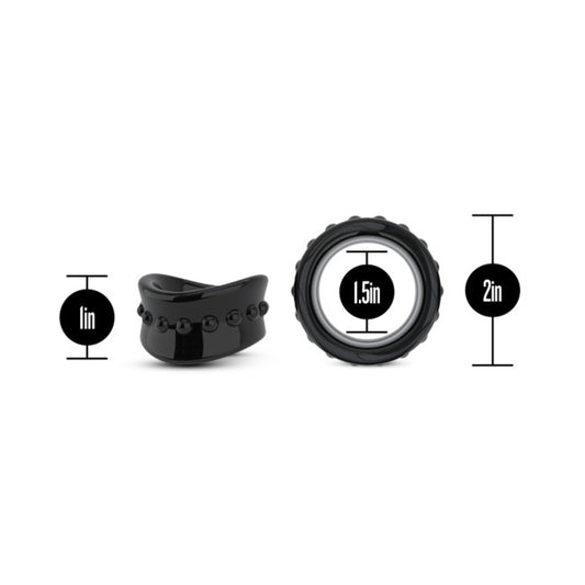 Stay Hard Beef Ball Stretcher  1.5  Black