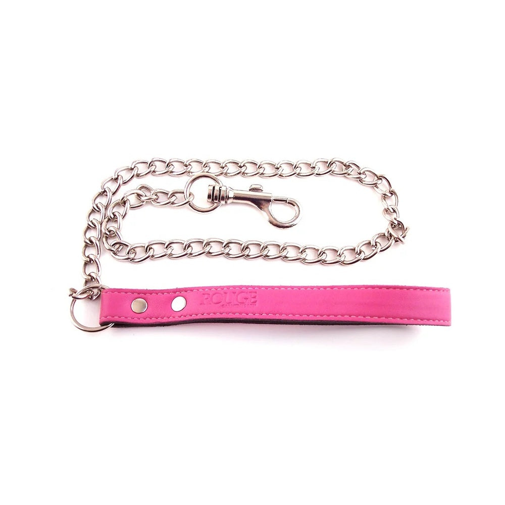 Leather Lead With Chain