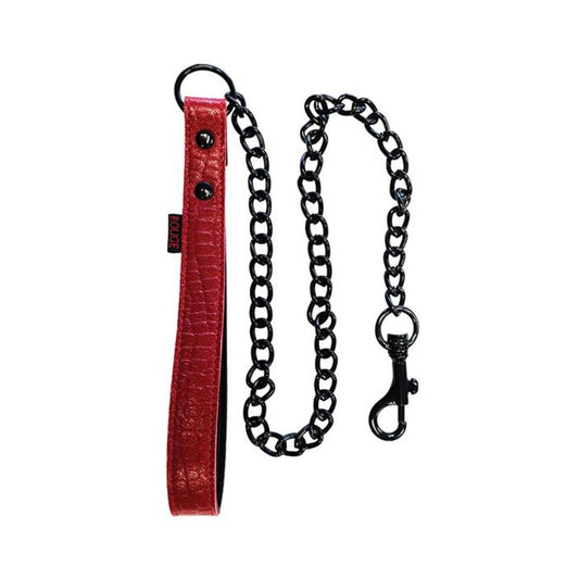 Leather Leash  Burgunday & Black Accessories