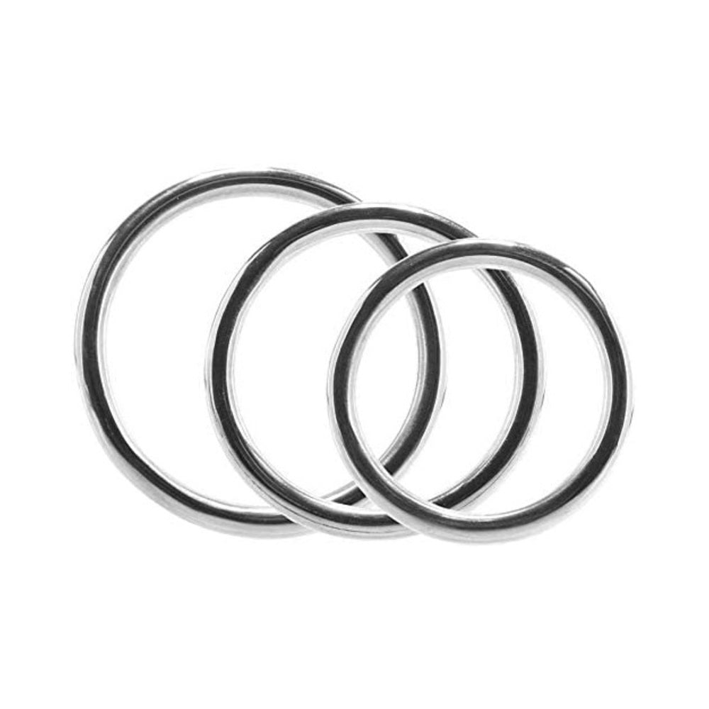 Stainless 3 Piece Cock Ring Set