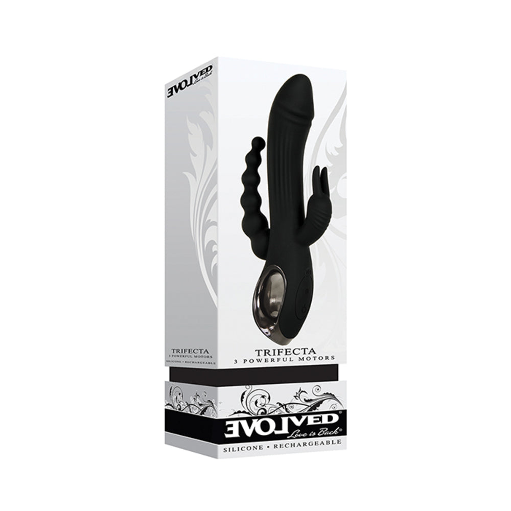 Evolved Trifecta Triple Stim Rechargeable - Black