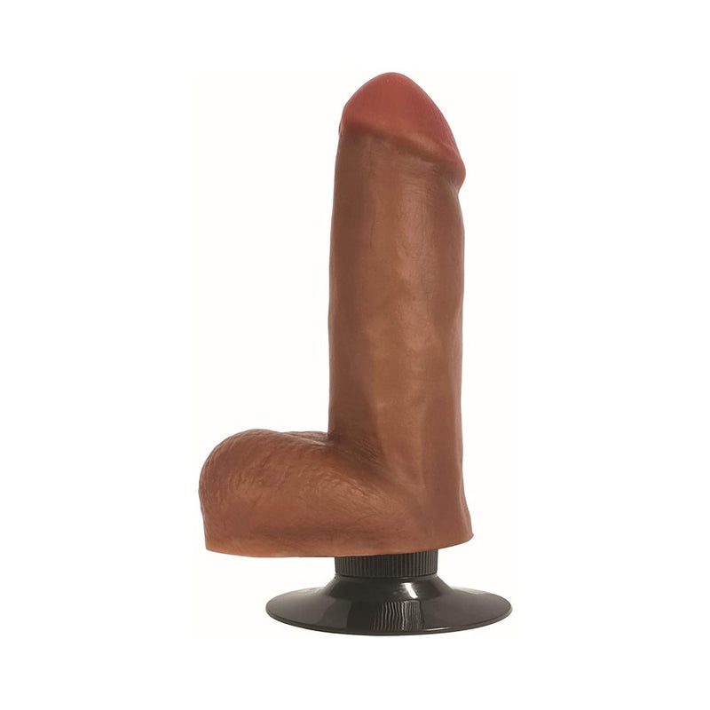 Jock Bareskin Vibrating Dong W/balls & Suction Cup 6in