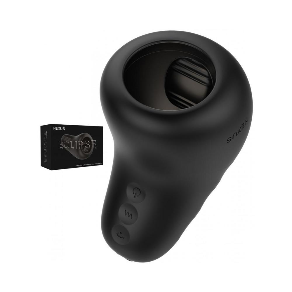 Nexus Eclipse Vibrating & Stroking Male Masturbator Black