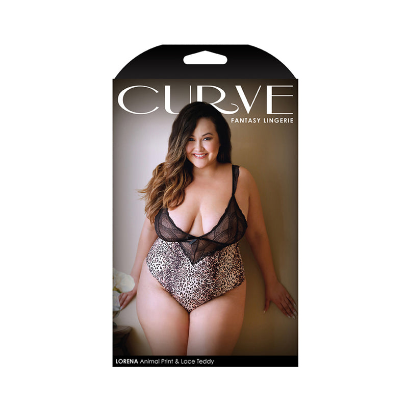 Curve Lorena Animal Print Teddy 1x/2x