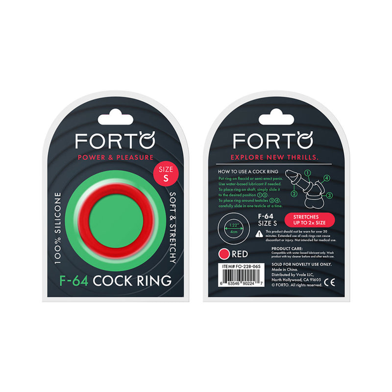 Forto F-64:  40mm 100% Silicone Ring Wide Sm