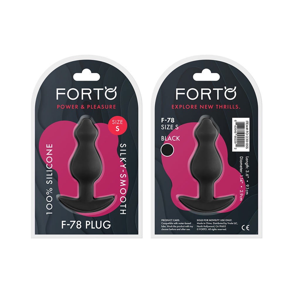 Forto F-78: Pointee 100% Silicone Plug Small