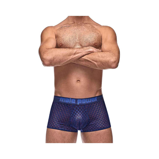 Diamond Mesh Mini Short Blue XL