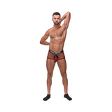 Cock Pit Net Mini Cock Ring Short - Large -  Burgundy
