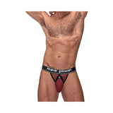 Cock Pit Net Cock Ring Jock - L/ XL - Burgundy