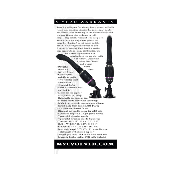 Evolved Thrust & Go Sex Machine - Black