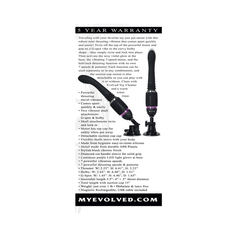Evolved Thrust & Go Sex Machine - Black