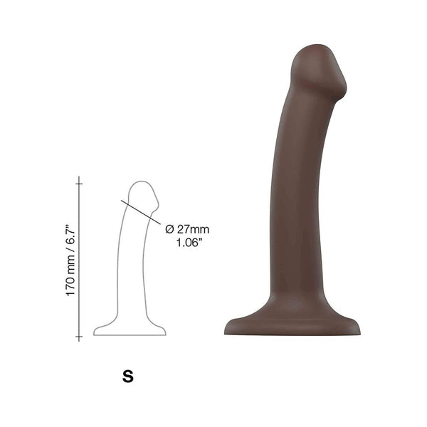 Strap-on-me Dual Density Bendable Dildo Small
