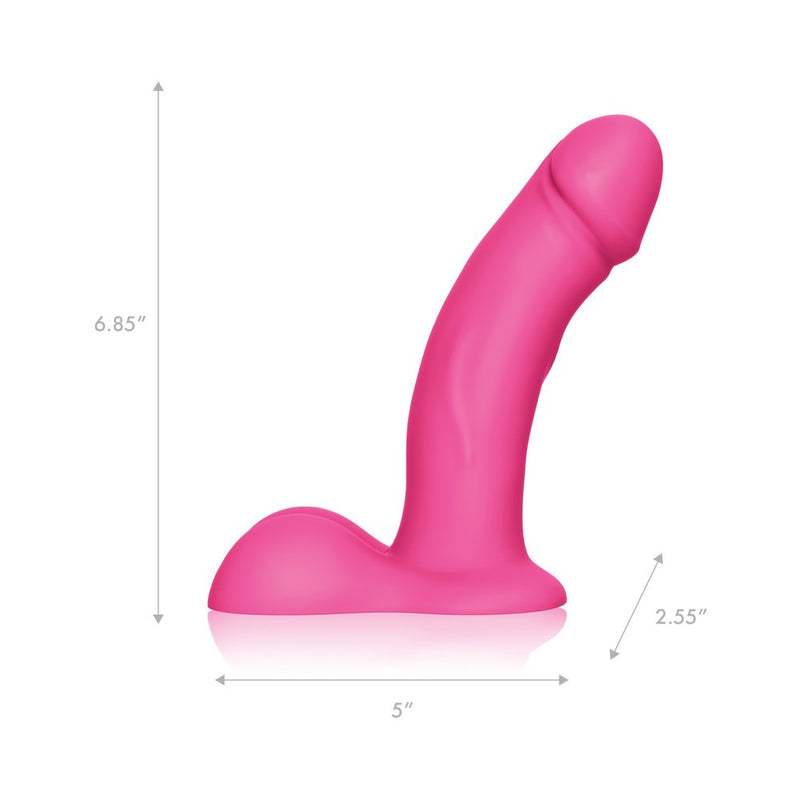 Pegasus Realistic Dildo With Balls - Pink