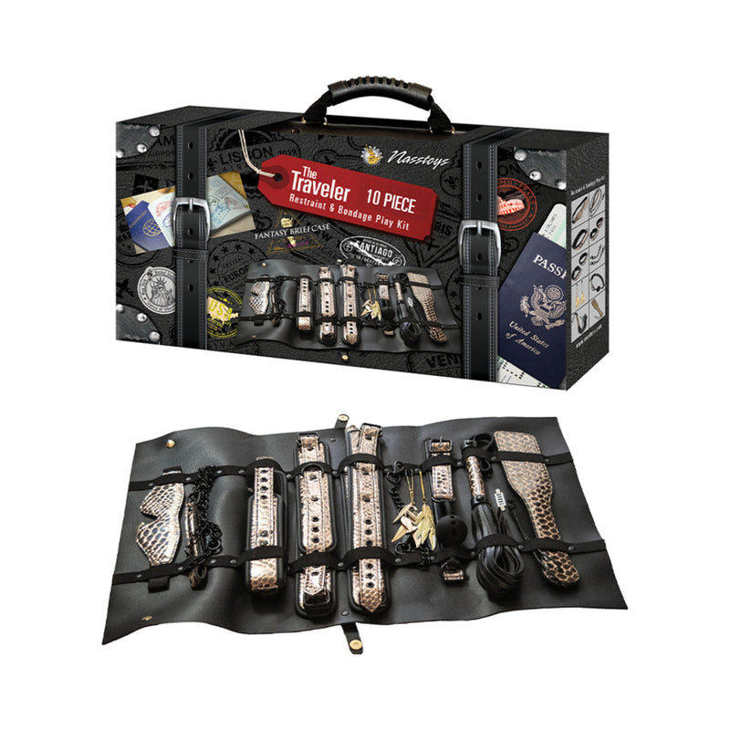 The Traveler Restraint & Bondage Play Kit - 10 Pcs