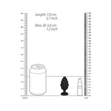 Ouch Regular Ribbed Diamond Heart Plug