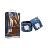 Ouch! Denim Handcuffs - Roughened Denim Style - Blue