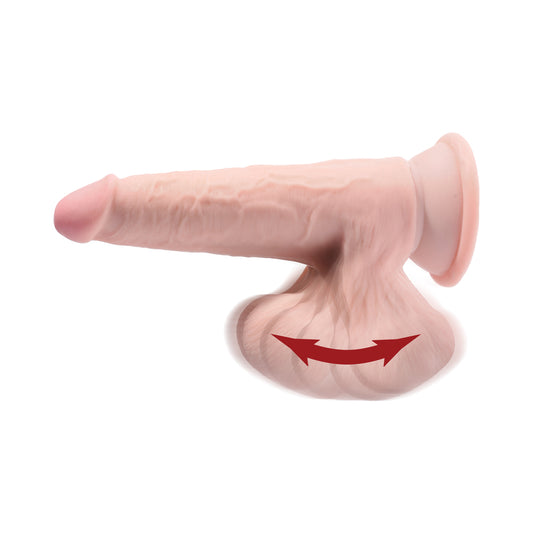 King Cock Triple Density Cock 7 In With Swinging Balls