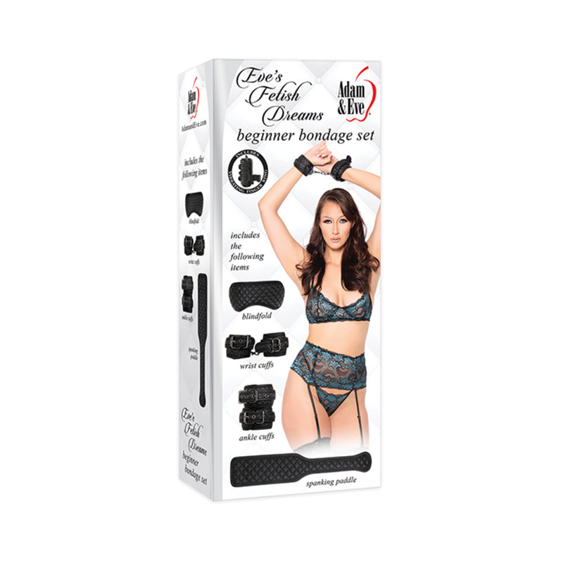 Adam & Eve's Fetish Dreams Beginner Bondage Set - Black