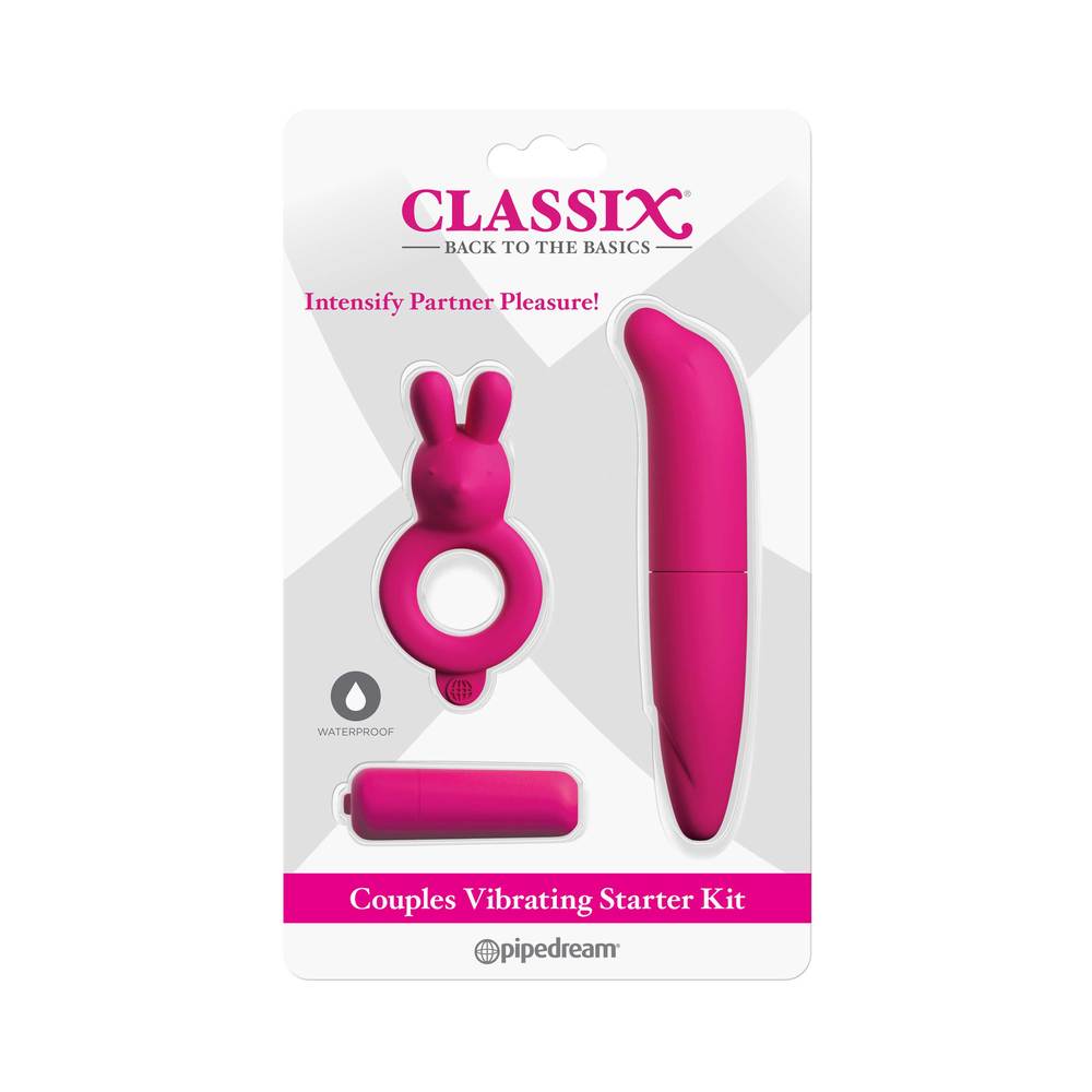Classix Couples Vibrating Starter Kit - Pink