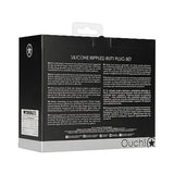 Ouch Rippled Butt Plug Set Black
