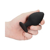 Ouch Rippled Butt Plug Set Black