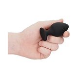 Ouch Rippled Butt Plug Set Black