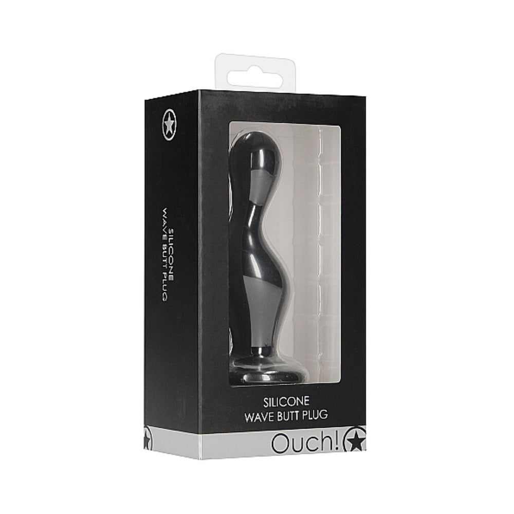 Ouch Wave Butt Plug Black