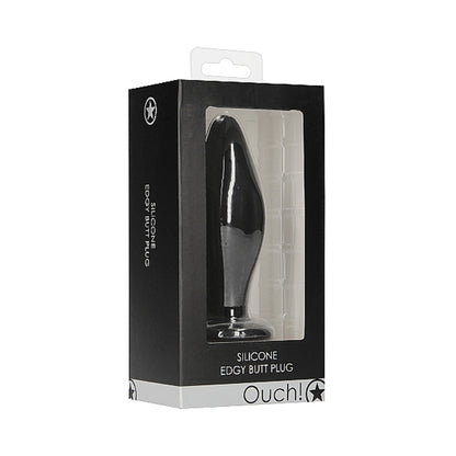 Ouch Edgy Butt Plug Black