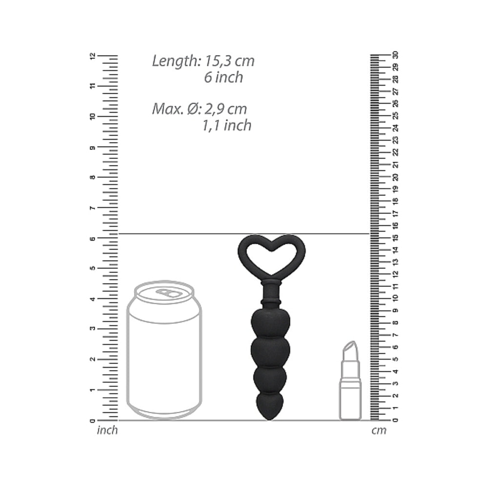 Ouch Anal Love Beads Black