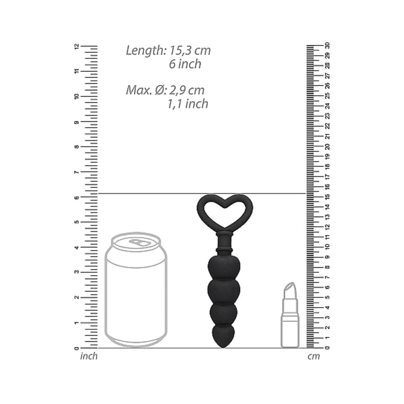 Ouch Anal Love Beads Black