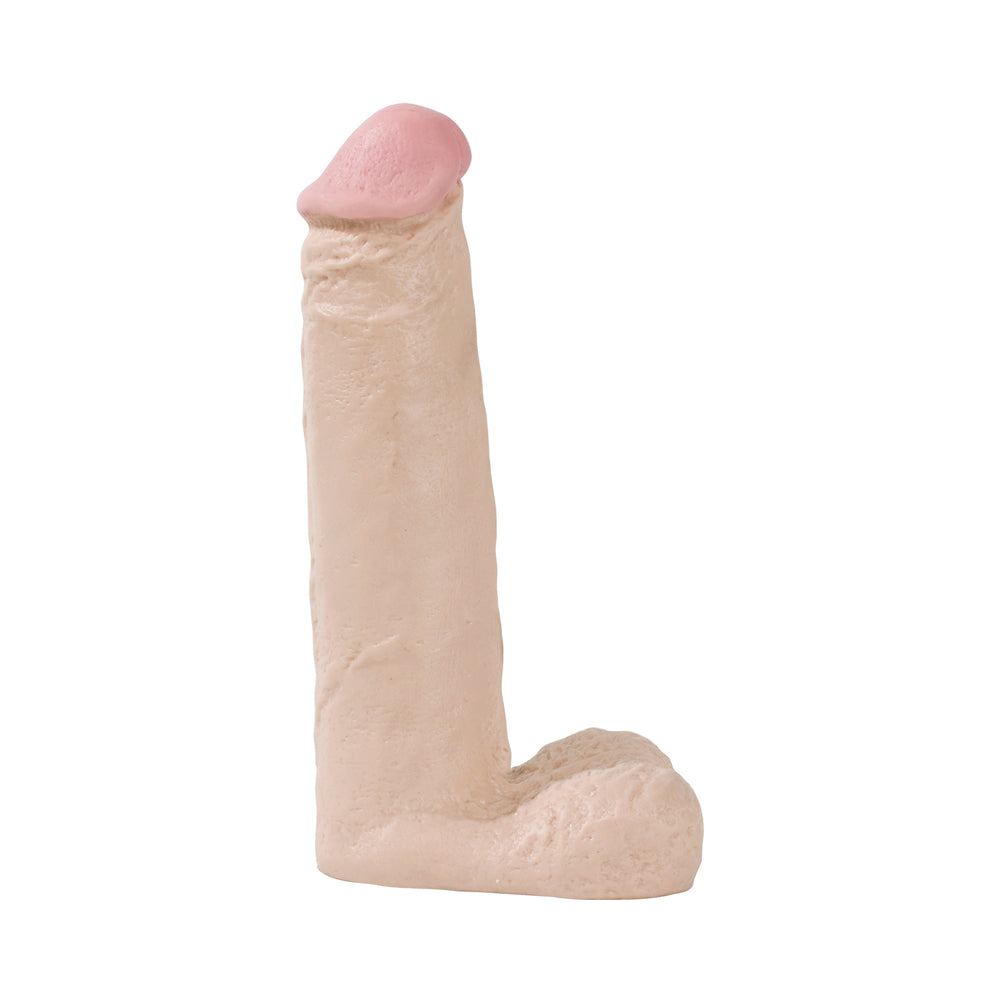 Naturals 8in. Dong W/balls (flesh)