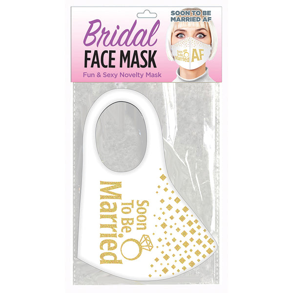 Soon to be Married AF Face Mask - White