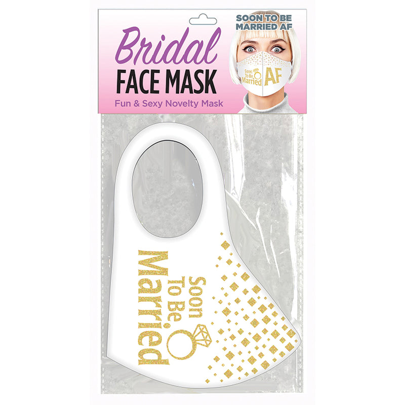 Soon to be Married AF Face Mask - White