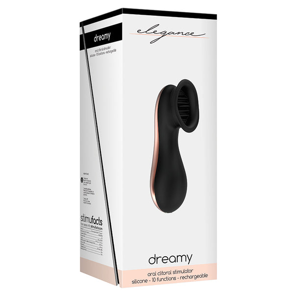 Shots Elegance Dreamy Oral Clitoral Stimulator - 10 Speed Black