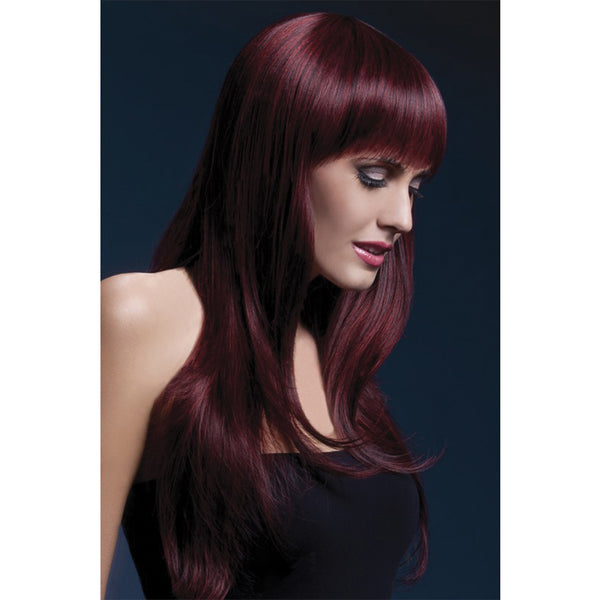 Smiffy The Fever Wig Collection Sienna - Black Cherry