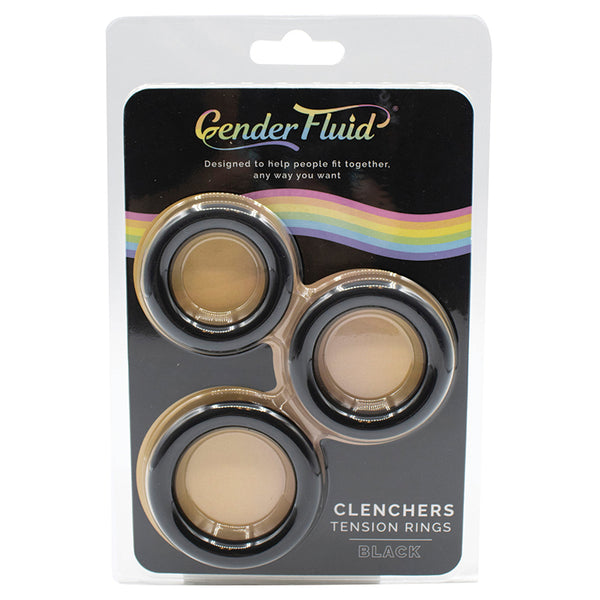 Gender Fluid Clenchers Tension Ring Set - Black